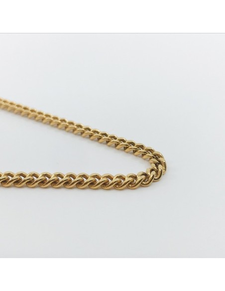 Cadena barbada en oro 18kt