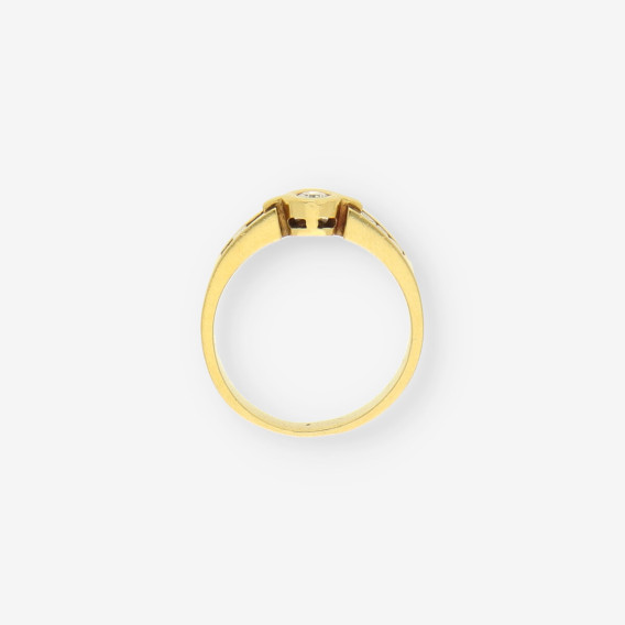 Anillo oro y bri