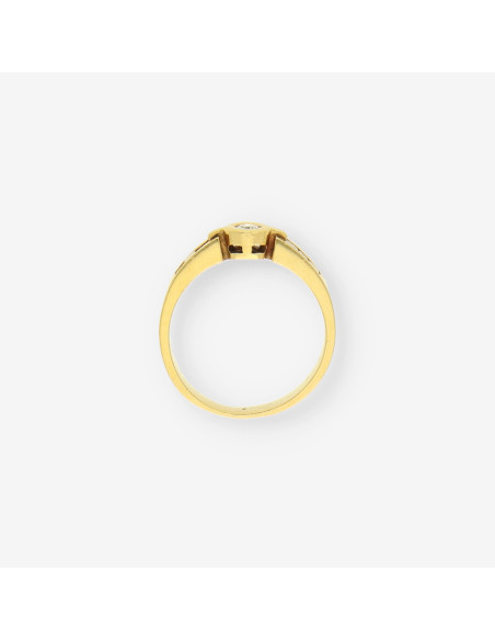 Anillo oro y bri