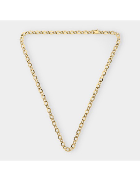 Cadena alterna 1x1 en oro 18kt