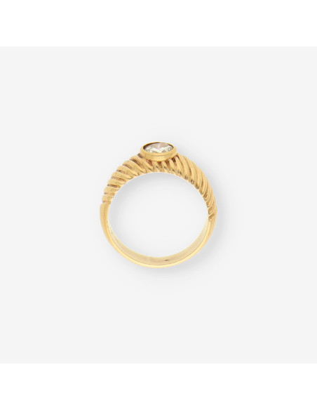 Anillo oro y bri