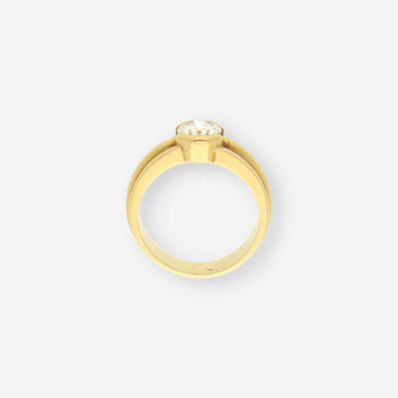 Anillo oro y bri aprox. 0.90 Qt