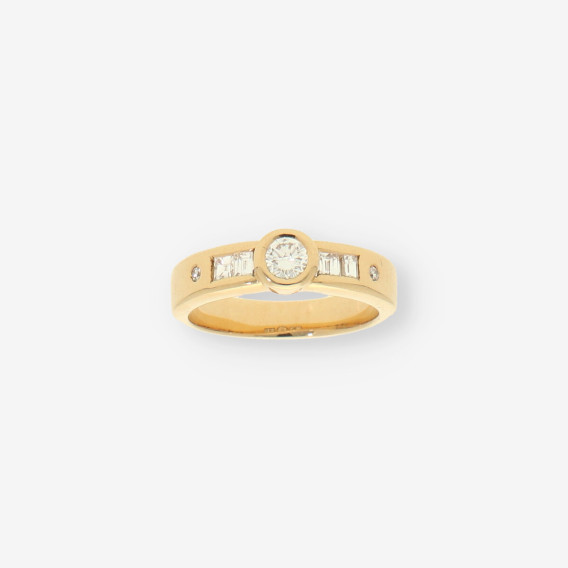 Anillo oro y brillantes