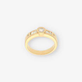 Anillo oro y brillantes 2