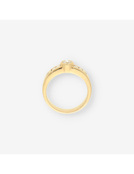 Anillo oro y brillantes