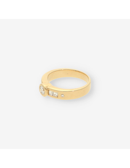 Anillo oro y brillantes