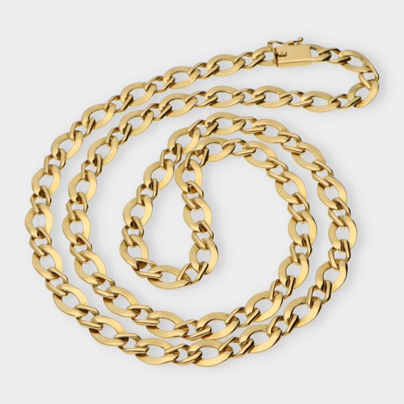 Cadena alterna 1x1 en oro 18kt