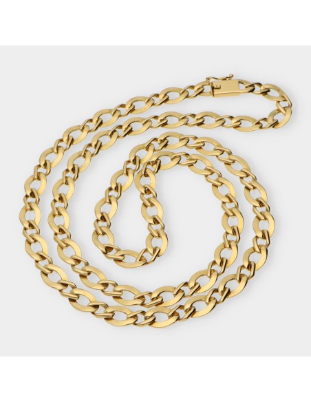 Cadena alterna 1x1 en oro 18kt