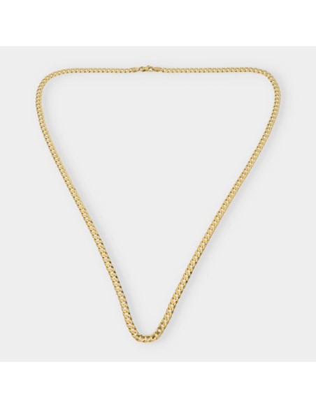 Cadena barbada en oro 18kt