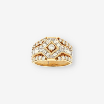 Anillo oro y brillantes