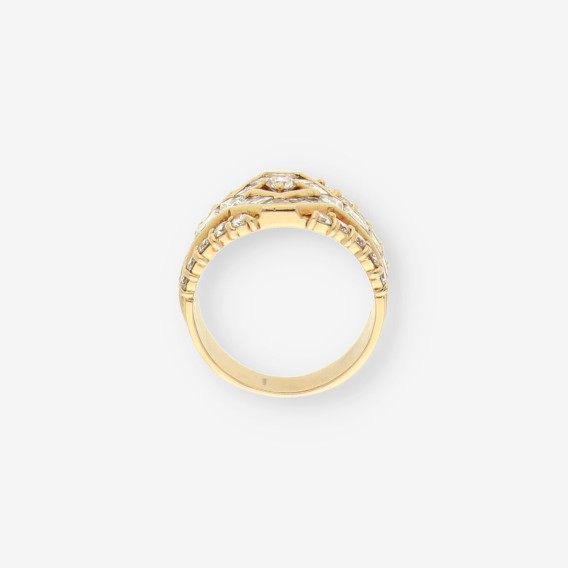 Anillo oro y brillantes