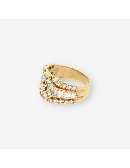 Anillo oro y brillantes