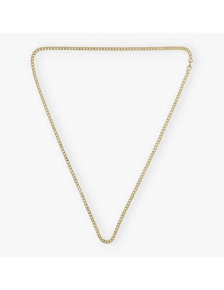 Cadena barbada 72cm en oro 18kt