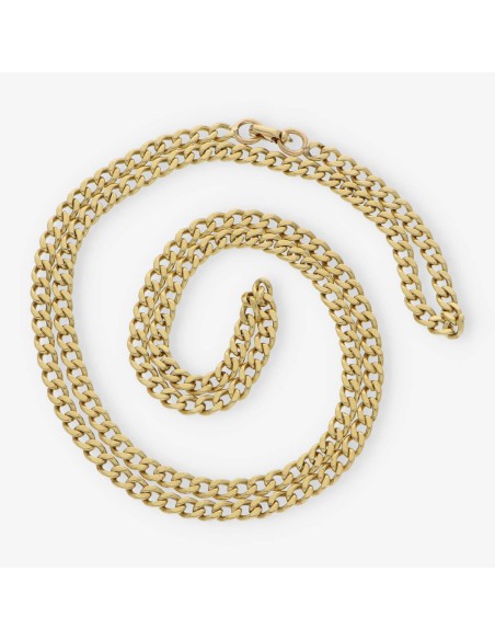 Cadena barbada 72cm en oro 18kt