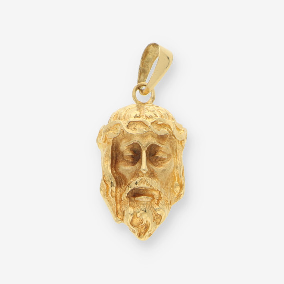 Colgante cara cristo oro
