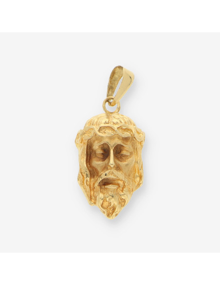 Colgante cara cristo oro