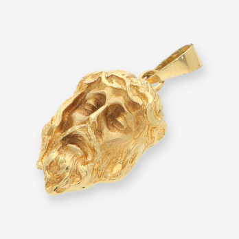 Colgante cara cristo oro 2