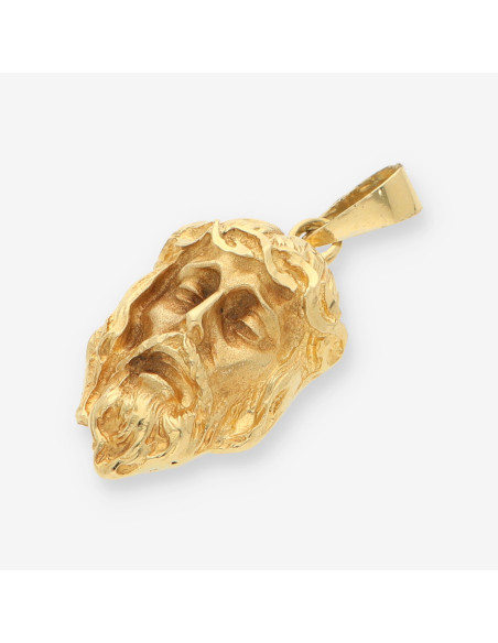 Colgante cara cristo oro
