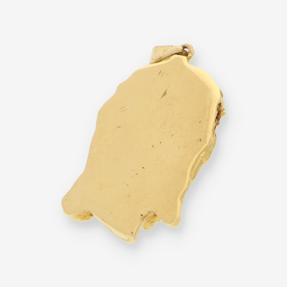 Colgante cara cristo oro