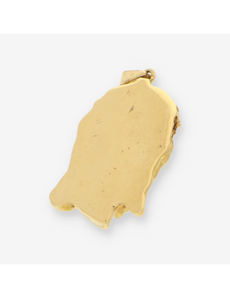 Colgante cara cristo oro