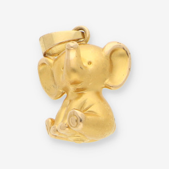Colgante elefante oro 2
