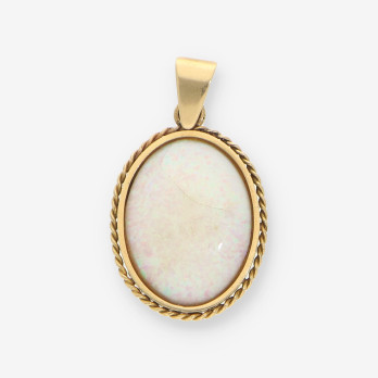 Colgante piedra y oro
