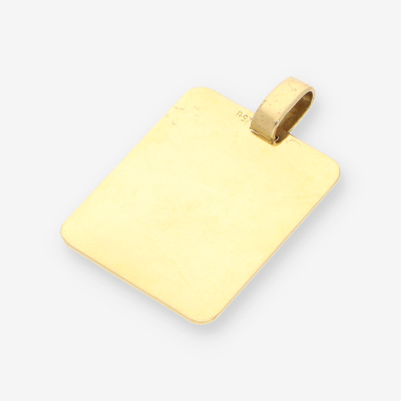 Colgante placa oro