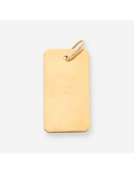 Colgante placa oro