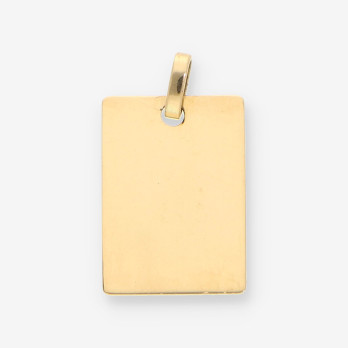 Colgante placa oro
