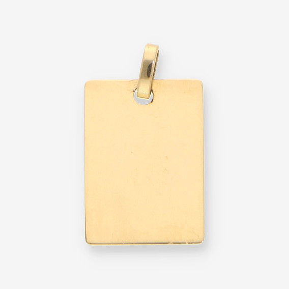 Colgante placa oro