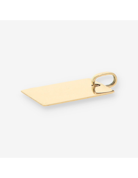 Colgante placa oro