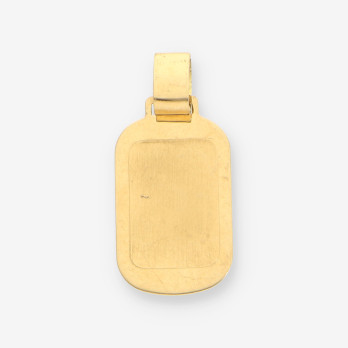 Colgante placa oro