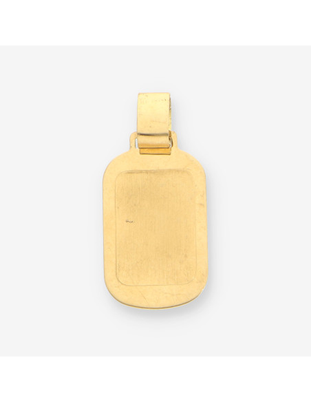 Colgante placa oro