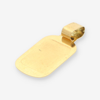 Colgante placa oro 2