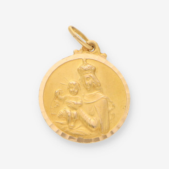 Colgante medalla oro