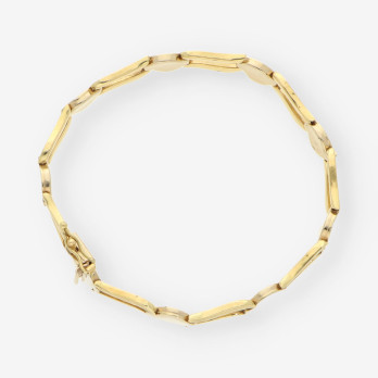 Pulsera oro blanco y amarillo 2