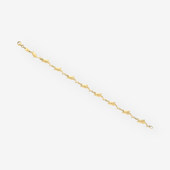 Pulsera delfines oro