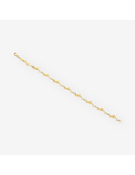 Pulsera delfines oro
