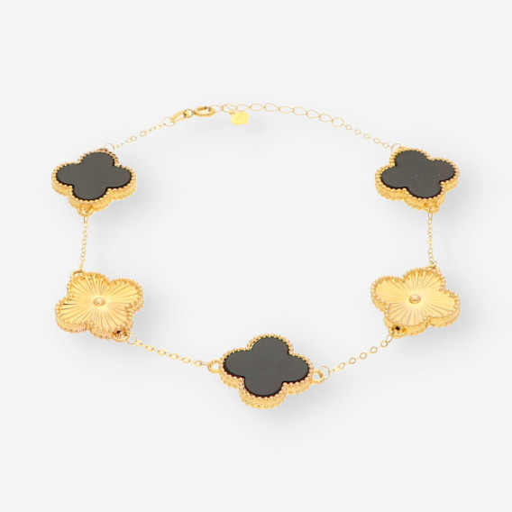 Pulsera oro Trebol