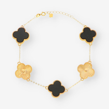 Pulsera oro Trebol 2