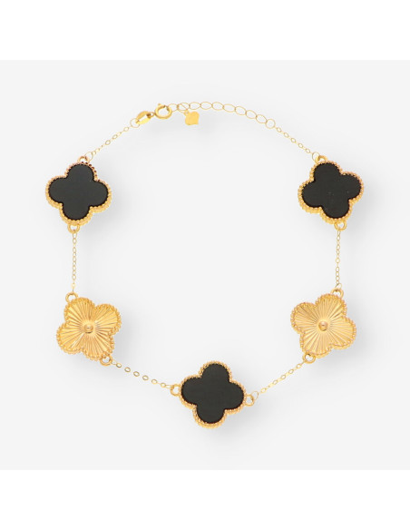 Pulsera oro Trebol