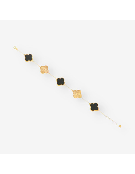 Pulsera oro Trebol