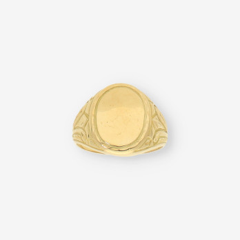 Anillo sello oro