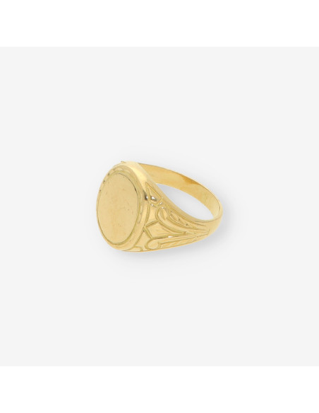 Anillo sello oro