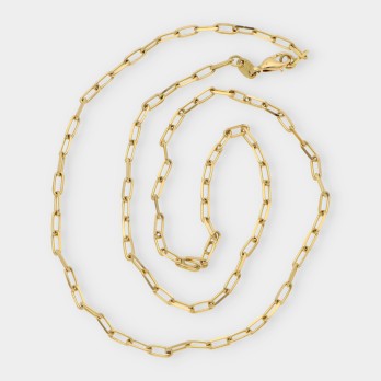 Cadena forzada en oro 18kt 2