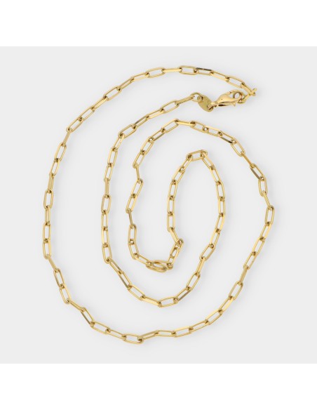 Cadena forzada en oro 18kt