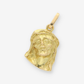 Colgante cara cristo oro