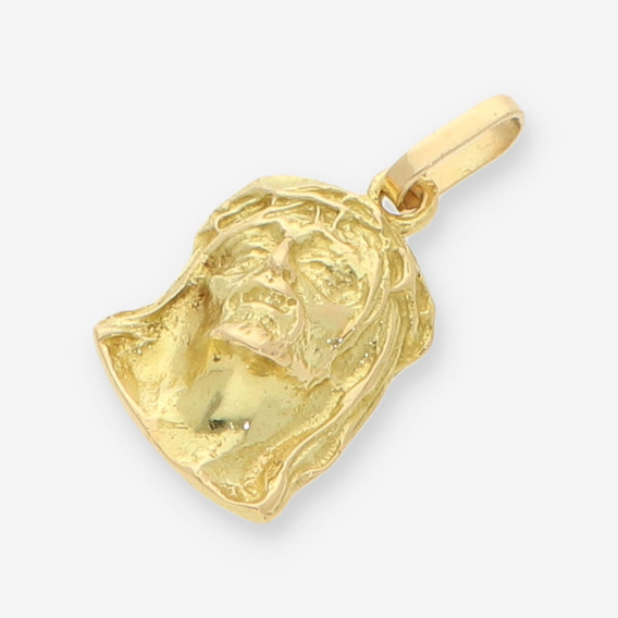Colgante cara cristo oro