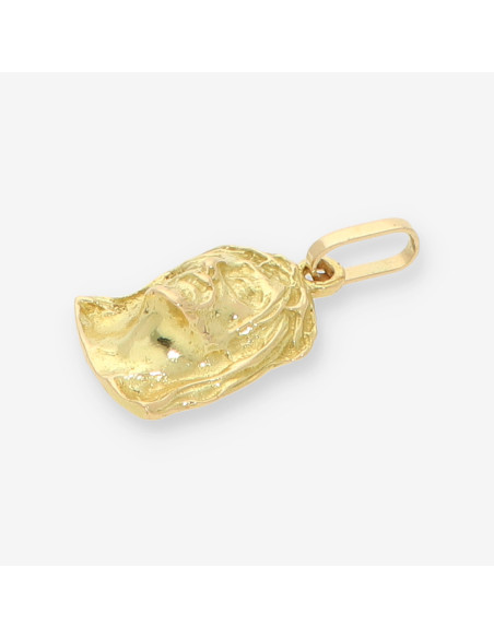 Colgante cara cristo oro