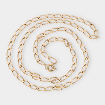 Cadena forzada en oro 18kt 2